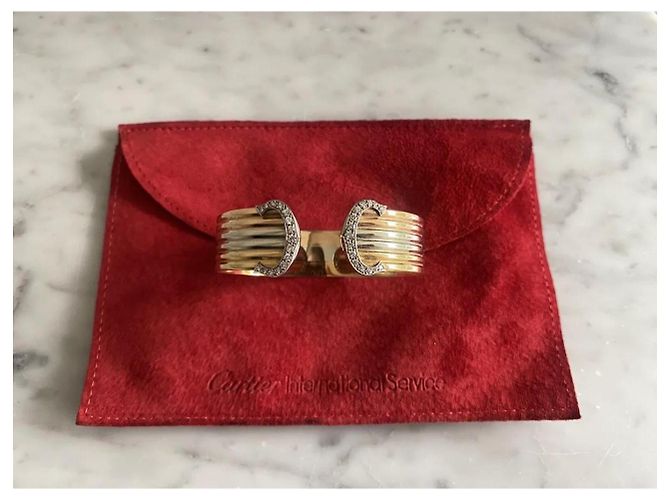 Bracciale Cartier C in oro Gold hardware - vista 2