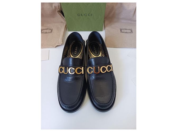 Mocassini loafers Gucci Nero - vista 2