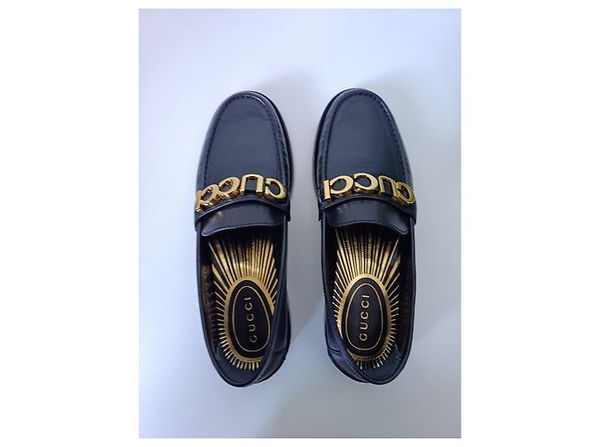 Mocassini loafers Gucci Nero - vista 7