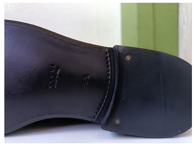 Mocassini loafers Gucci Nero - vista 9