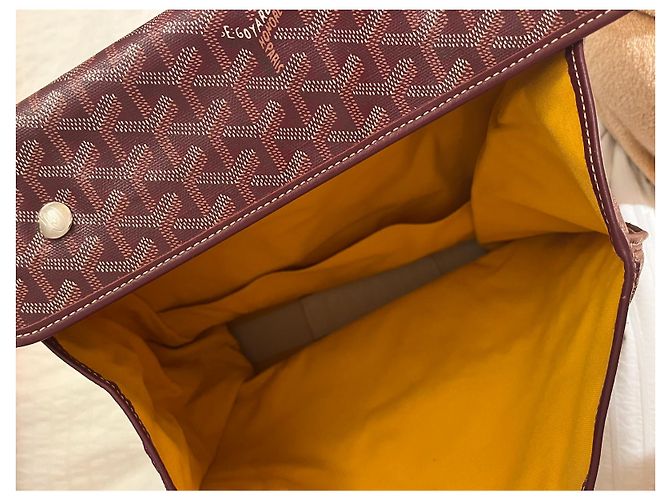 Borsa da viaggio Goyard Rosso Scuro Tela Bordò - vista 2