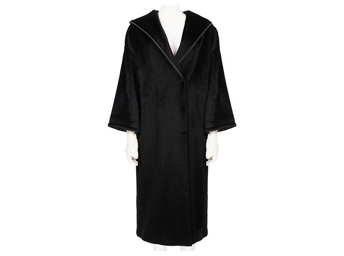 Abrigo de terciopelo negro adornado con cuentas Brunello Cucinelli - vista 8