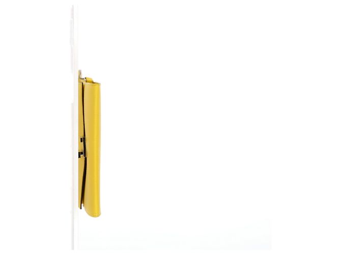 Borsa a spalla Cinhetic To Go di Hermès in pelle gialla Giallo Cammello - vista 11