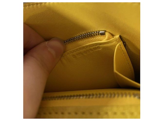 Borsa a spalla Cinhetic To Go di Hermès in pelle gialla Giallo Cammello - vista 8