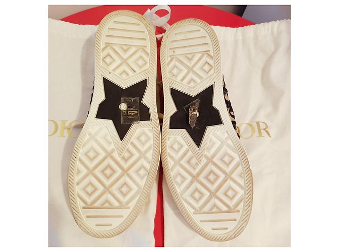 Leinenschuhe Walk 'n' Dior Marineblau - Ansicht 3