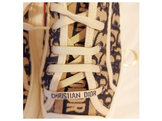 Leinenschuhe Walk 'n' Dior Marineblau - Ansicht 8