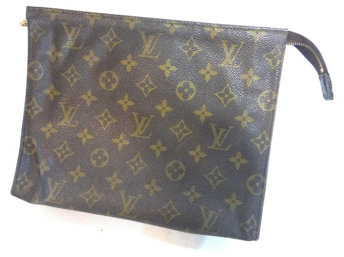 Louis Vuitton Pochette 26 Monogram - 833 Marrone - vista 7
