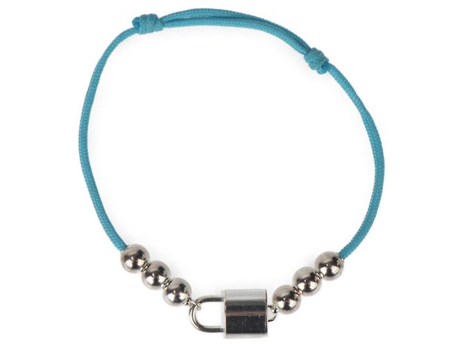 Bracciale charm con perline Lockit Louis Vuitton Argento Blu - vista 3