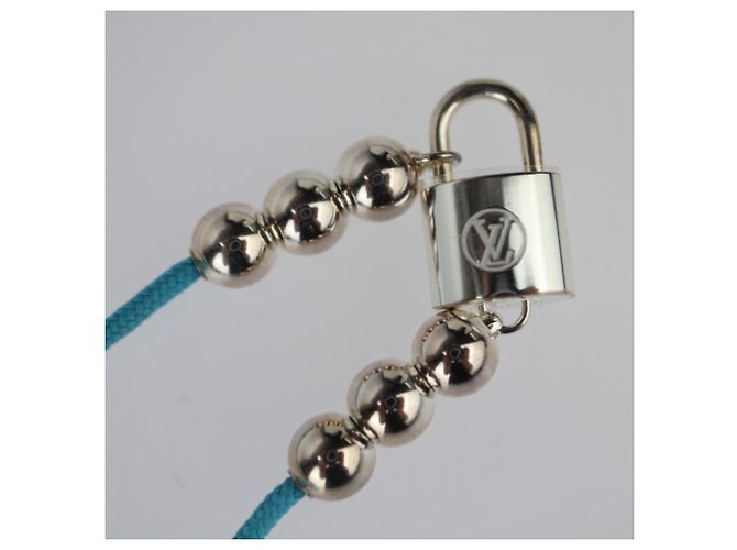 Bracciale charm con perline Lockit Louis Vuitton Argento Blu - vista 5