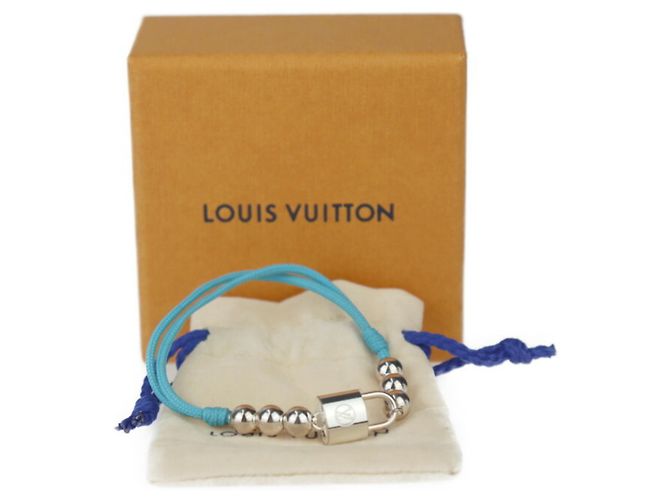 Bracciale charm con perline Lockit Louis Vuitton Argento Blu - vista 8