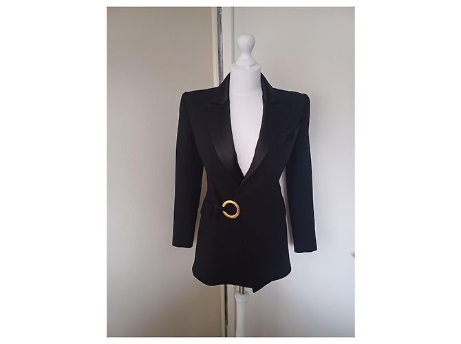 Balmain Blazer Schwarz Wolle - Ansicht 3