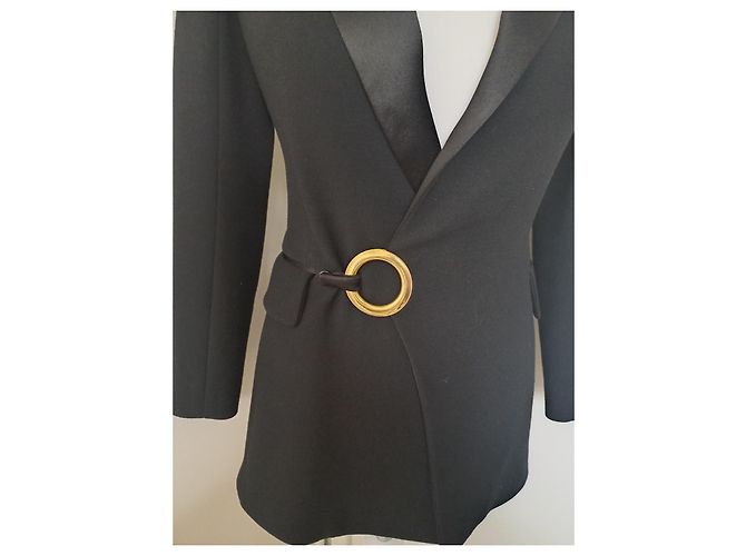 Balmain Blazer Schwarz Wolle - Ansicht 4