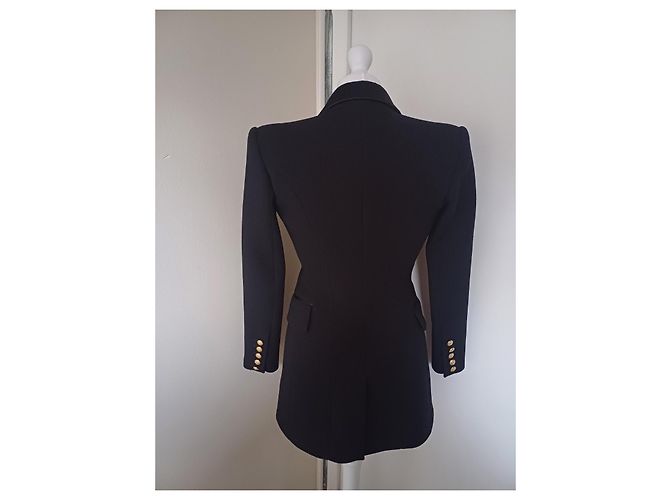 Balmain Blazer Schwarz Wolle - Ansicht 6