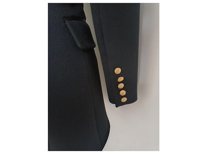 Balmain Blazer Schwarz Wolle - Ansicht 7