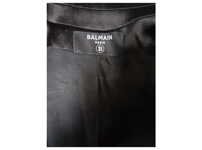 Balmain Blazer Schwarz Wolle - Ansicht 8