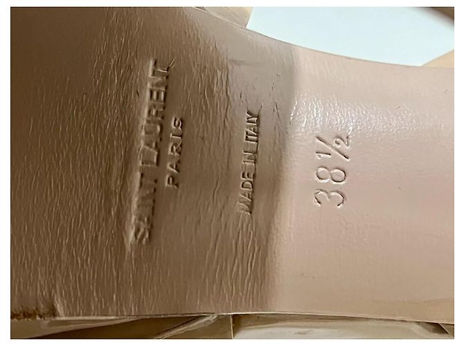 Saint Laurent SL Tribute High Heels aus nude-lackleder Beige Fleisch - Ansicht 9