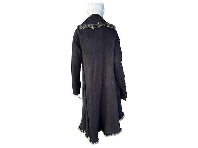 Just Cavalli Poncho Schwarz mit Echtem Fell - Ansicht 6