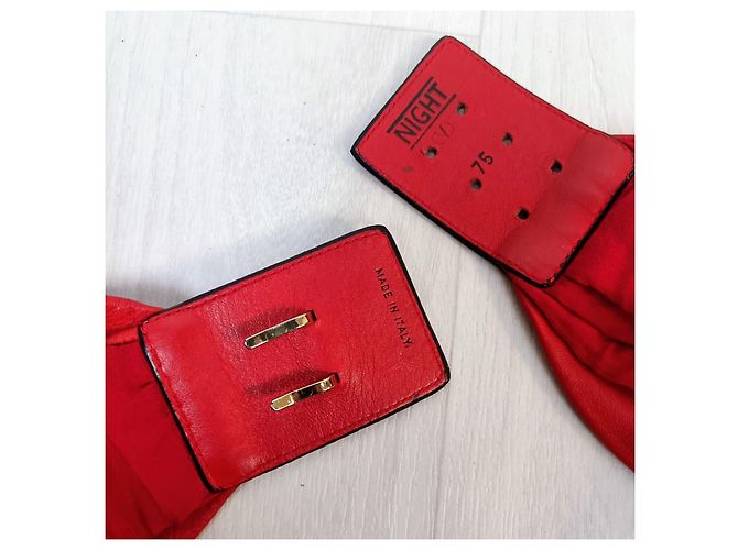 Valentino Garavani Vintage rote Valentino-Gürtel - Ansicht 5