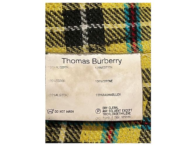 Thomas Burberry Vintage schwarzer Mantel mit Karofutter - Ansicht 7