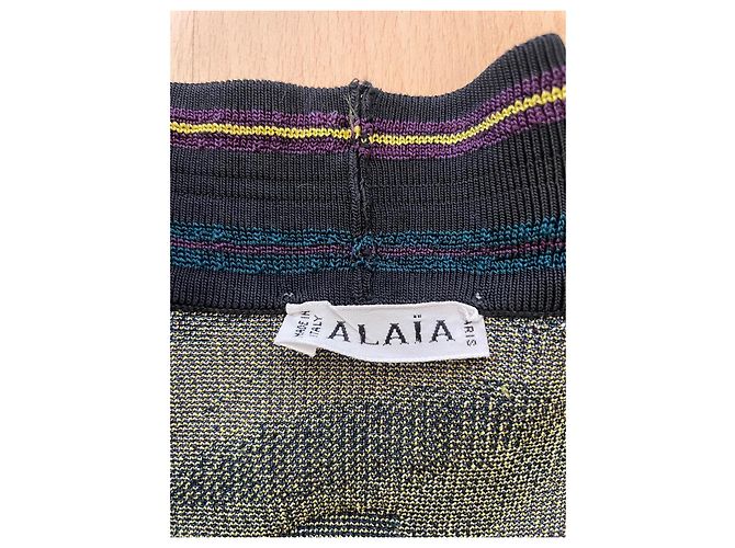 Alaïa Weste mit Schmetterlingsmuster aus Viscose Mehrfarben - Ansicht 4