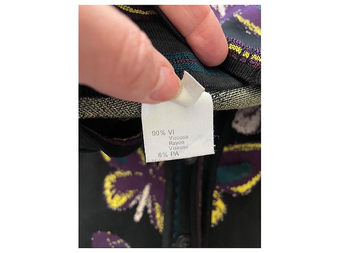 Alaïa Weste mit Schmetterlingsmuster aus Viscose Mehrfarben - Ansicht 5