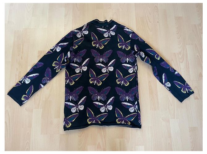 Alaïa Weste mit Schmetterlingsmuster aus Viscose Mehrfarben - Ansicht 7