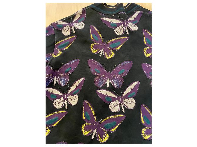 Alaïa Weste mit Schmetterlingsmuster aus Viscose Mehrfarben - Ansicht 8