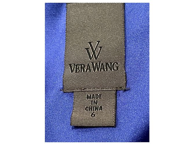 Vera Wang Abito da sera greco blu cielo - vista 4