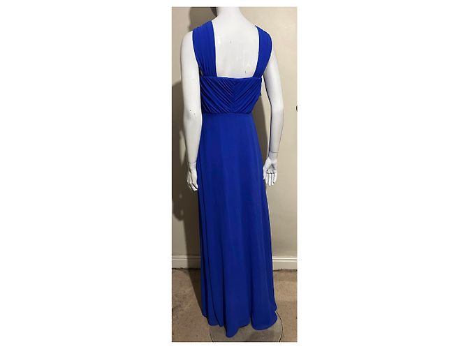 Vera Wang Abito da sera greco blu cielo - vista 6