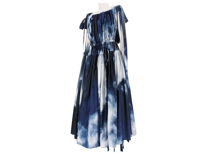 Vestido Sky de Alexander McQueen Blanco Azul Azul oscuro - vista 2