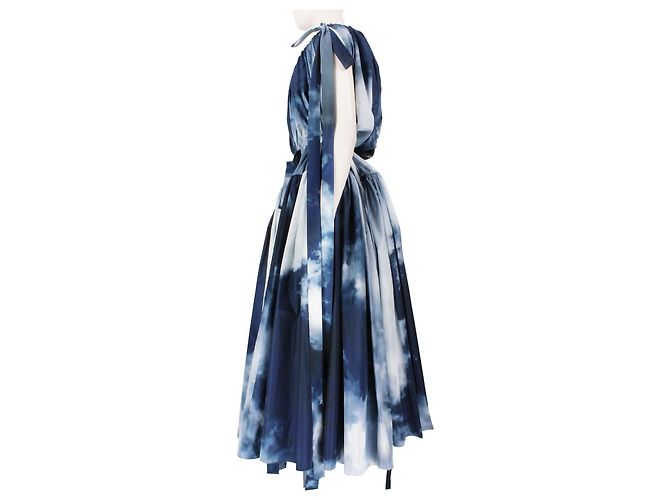 Vestido Sky de Alexander McQueen Blanco Azul Azul oscuro - vista 3