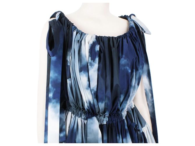Vestido Sky de Alexander McQueen Blanco Azul Azul oscuro - vista 6