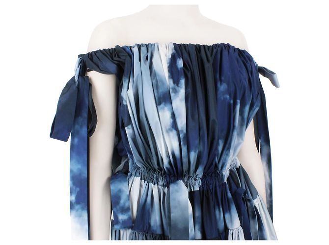 Vestido Sky de Alexander McQueen Blanco Azul Azul oscuro - vista 7