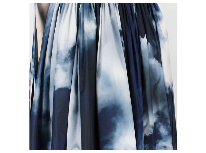 Vestido Sky de Alexander McQueen Blanco Azul Azul oscuro - vista 9