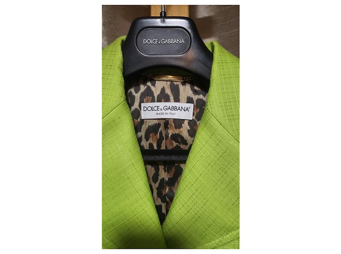 Completo gonna Dolce & Gabbana verde seta e cotone Verde chiaro - vista 4