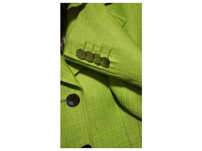 Completo gonna Dolce & Gabbana verde seta e cotone Verde chiaro - vista 7