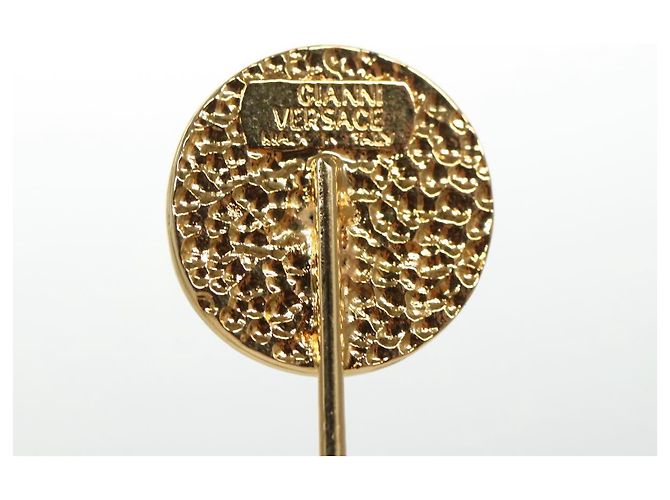 Spilla in metallo dorato Gianni Versace Auth ac3343 - vista 10