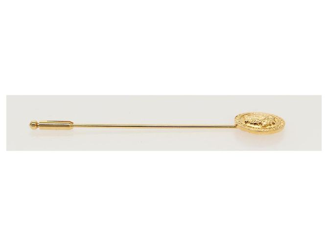 Spilla in metallo dorato Gianni Versace Auth ac3343 - vista 4