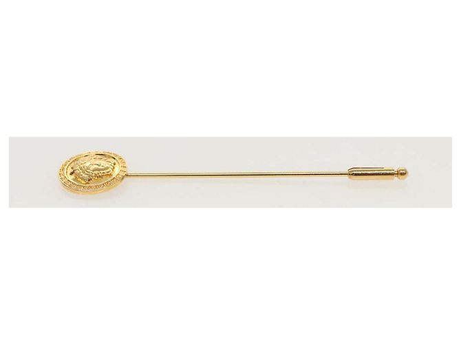 Spilla in metallo dorato Gianni Versace Auth ac3343 - vista 5