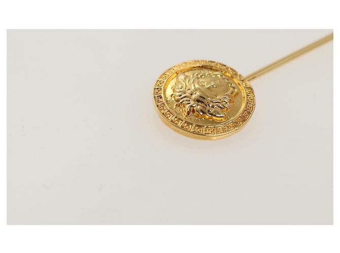 Spilla in metallo dorato Gianni Versace Auth ac3343 - vista 6