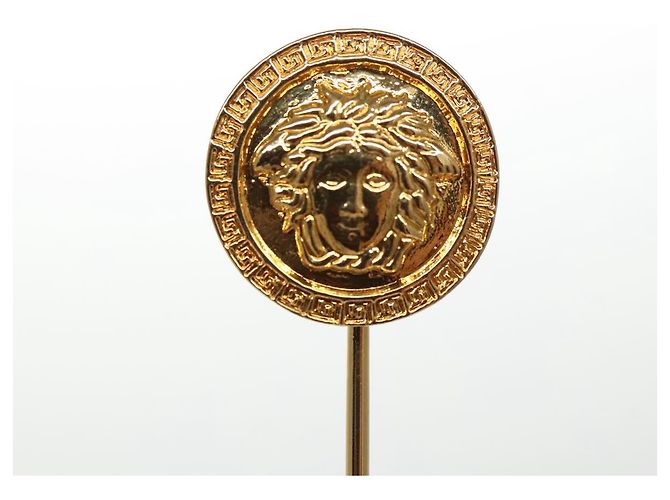 Spilla in metallo dorato Gianni Versace Auth ac3343 - vista 9