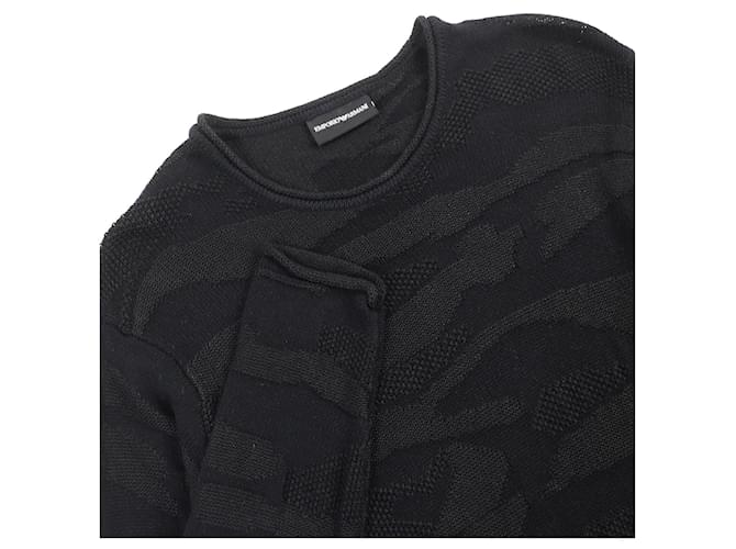 Emporio Armani Strickpullover schwarz Größe M - Ansicht 3