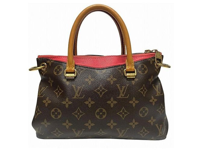 Bolsa 2 em 1 Louis Vuitton Monogram Pallas BB M41734 Vermelho - vista 2