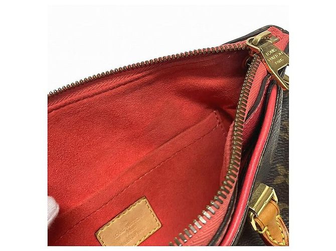 Bolsa 2 em 1 Louis Vuitton Monogram Pallas BB M41734 Vermelho - vista 8