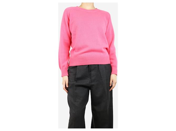Aime Rosa Kaschmir-Pullover mit Rundhalsausschnitt - Größe UK 8 Pink - Ansicht 2