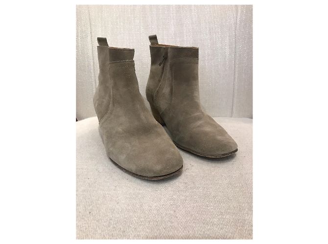 ISABEL MARANT Botines T.EU 38 Ante Beige - vista 2