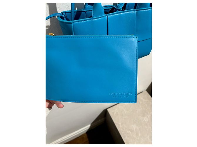 BOTTEGA VENETA Borse T. Pelle Blu - vista 4