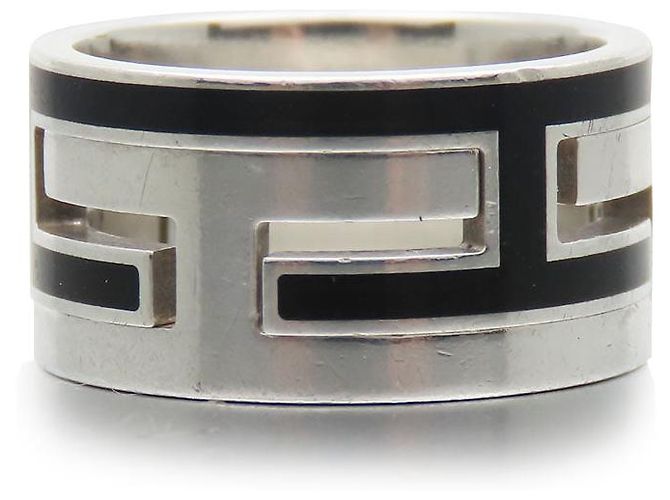 Hermès Hermes Silver925 Ring Move Asche #8.5 Schwarz - Ansicht 3