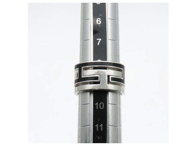 Hermès Hermes Silver925 Ring Move Asche #8.5 Schwarz - Ansicht 8