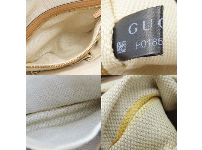 Borsa Gucci Soho in pelle beige - vista 8